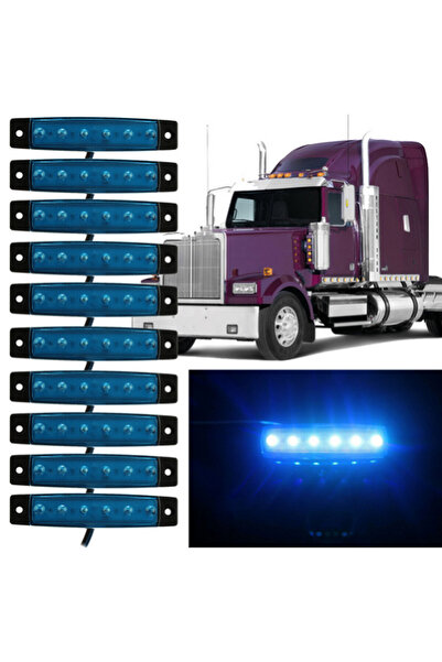 OEM Led φώτα όγκου φορτηγών IP66 μπλέ 24v 10τεμάχια