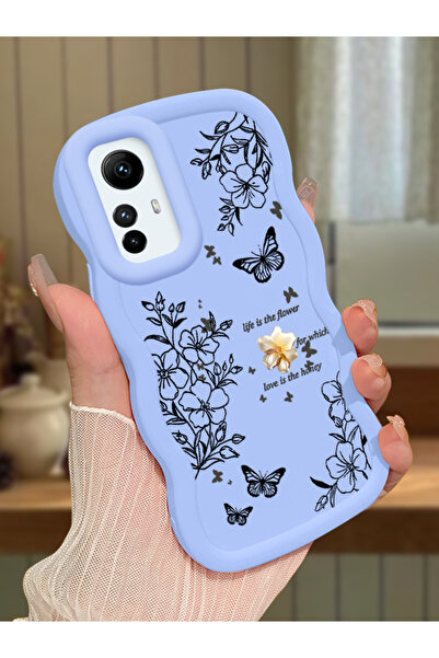 ucuc Redmi Note 12S Uyumlu Mavi Silikon Kılıf Kamera Korumalı Darbe Emici Tas...