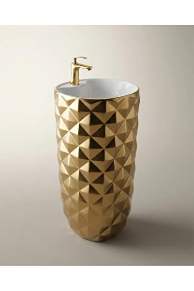 Pure Concept Crystal Altın Monoblok Lavabo