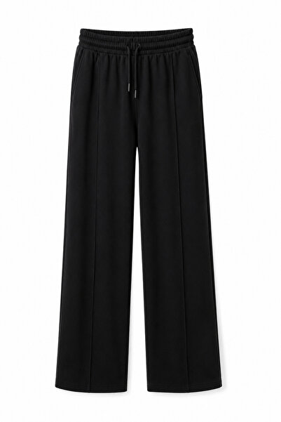Mivoon Ravne pantalone sa rebrastim dizajnom od modalnog materijala