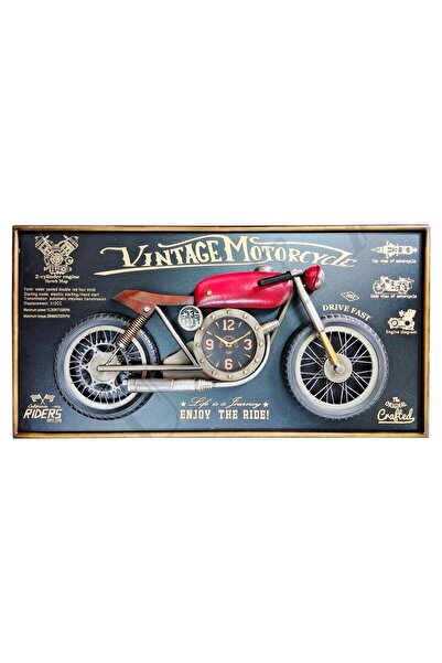 LUCEA DEVONTA 120CM MOTORSİKLET DUVAR SAATİ