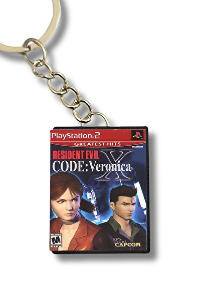 TokOyun Resident Evil Code Veronica x Oyun Kutusu Tasarımlı Anahtarlık