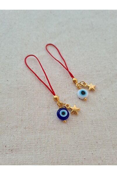 ONEPRETTYWISH Nazarlı Telefon Charm Lacivert Nazar Model