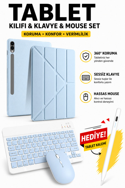 Rabbit Tech Galaxy Tab S9 FE Plus - S10 Plus 12.4 Uyumlu Standlı Tablet Kılıf...