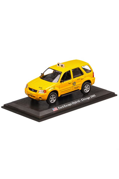 Atlas Sigilat- Ford Escape Hybrid Chicago Taxi Galben 2005- Scara 1:43-