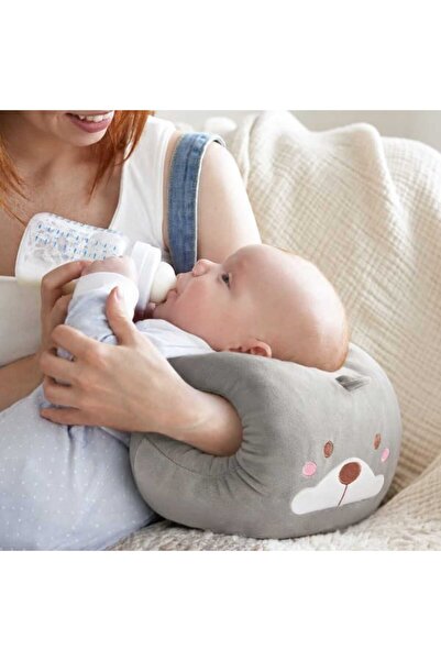Simple Living Kola Geçirilen Köpek Peluş Yastık - Gri - 35 cm
