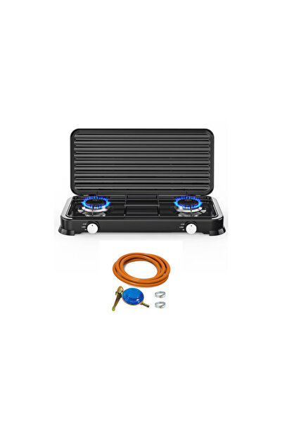 COBI SMART® Aragaz plita cu 2 ochiuri cu capac, 2x2.2 kWh, otel carbon, alime...