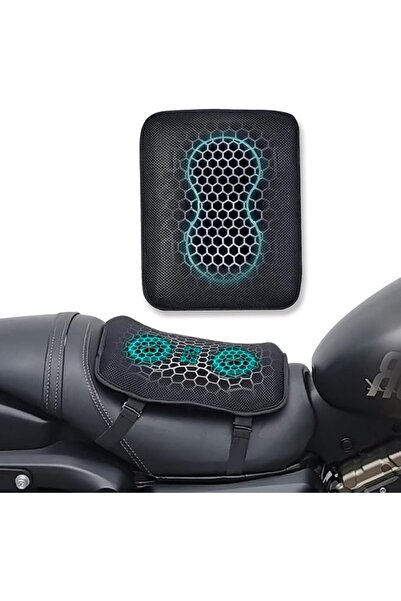 ELEPHANTBOAT ® BrandName Motorcycle Gel Seat Cushion Breathable 3D Honeycomb ...