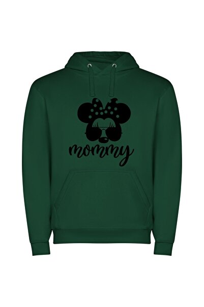 iLovePrints Elegant Disney Character Portrait Φούτερ με κουκούλα σε χρώμα Πρά...