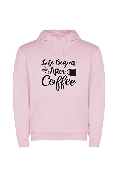 iLovePrints Java: Life's Energizing Potion Φούτερ με κουκούλα σε χρώμα Ροζ