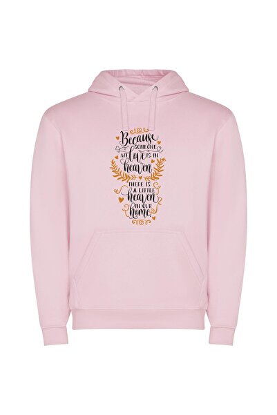 iLovePrints Heavenly Home: Precious Memories Φούτερ με κουκούλα σε χρώμα Ροζ