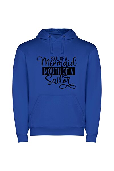 iLovePrints Siren's Sailor Soul Φούτερ με κουκούλα σε χρώμα Μπλε