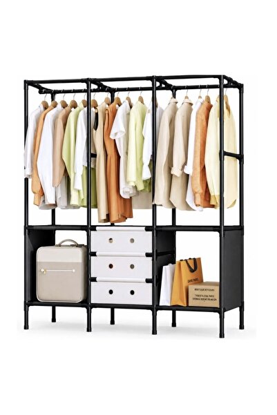 Generic Brand Dulap modular pentru haine, cu usi rabatabile, cadru metalic, o...