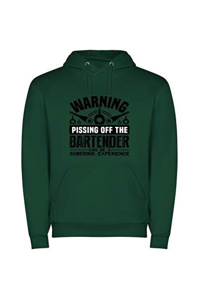 iLovePrints Beware Angry Bartender's Retribution Φούτερ με κουκούλα σε χρώμα ...