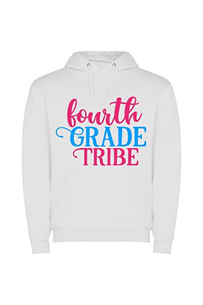 iLovePrints Tribe's Elite Fourth Grade Φούτερ με κουκούλα σε χρώμα Λευκό