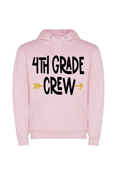 iLovePrints Grainy Gilded Fourth Grade Φούτερ με κουκούλα σε χρώμα Ροζ