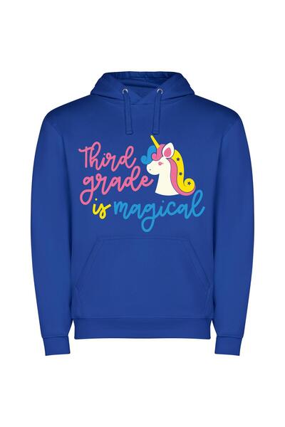 iLovePrints Enchanting Grade Three Φούτερ με κουκούλα σε χρώμα Μπλε