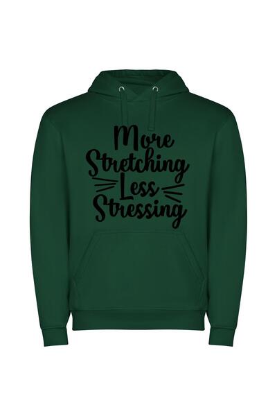 iLovePrints Serenity in Pixel Stretch Φούτερ με κουκούλα σε χρώμα Πράσινο