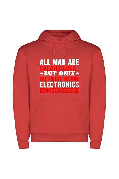 iLovePrints Equal Creation: Elite Engineering Φούτερ με κουκούλα σε χρώμα Κόκ...