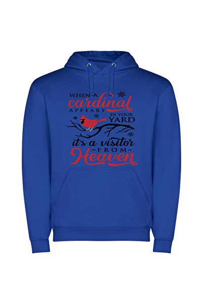 iLovePrints Heavenly Cardinal: Backyard Blessing Φούτερ με κουκούλα σε χρώμα ...