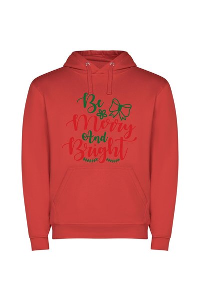 iLovePrints Shimmering Festive Radiance Φούτερ με κουκούλα σε χρώμα Κόκκινο