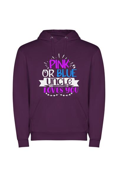 iLovePrints Colorful Love Affair Φούτερ με κουκούλα σε χρώμα Μωβ