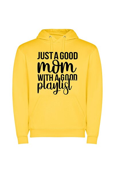 iLovePrints Mood-Boosting Melodies: Mom Edition Φούτερ με κουκούλα σε χρώμα Κ...