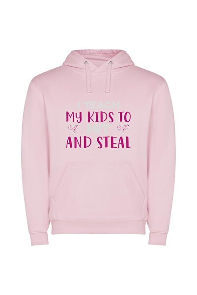 iLovePrints Stealthy Kid Academy Φούτερ με κουκούλα σε χρώμα Ροζ