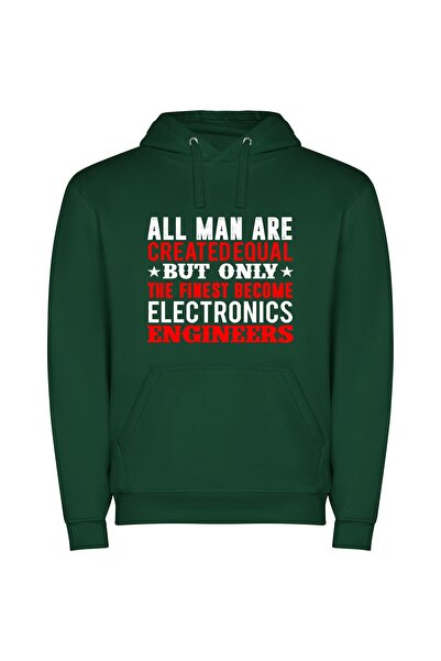 iLovePrints Equal Creation: Elite Engineering Φούτερ με κουκούλα σε χρώμα Πρά...