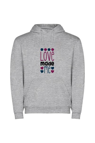iLovePrints Love Inks: Illustrator Masterpiece Φούτερ με κουκούλα σε χρώμα Γκρι