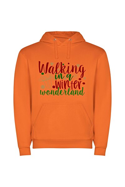 iLovePrints Wandering Wonderland Grows Warm Φούτερ με κουκούλα σε χρώμα Πορτο...