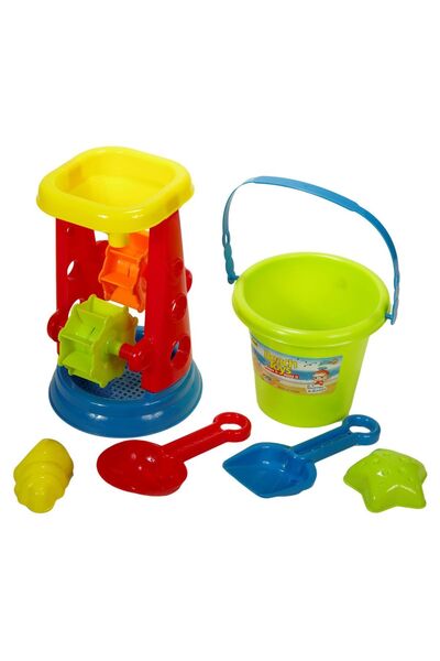 Zâna Casei Set de plajă: Găleată cu mulinetă de apă și 4 accesorii