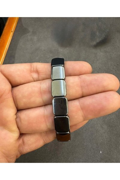Taşmir Real Hematite Stone Natural Stone Bracelet - Special Series
