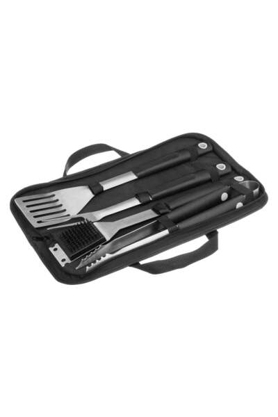 neka Ustensile pentru grătar din oțel inoxidabil și un set de pânză - furculi...