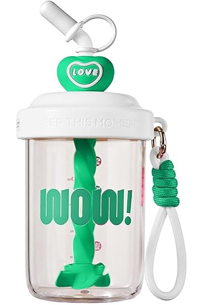 KASTWAVE كوب خلط سعة 580 مل، زجاجة هزازة محمولة قابلة لإعادة الاستخدام لخلط ا...