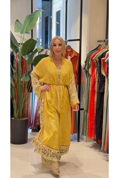 Genel Markalar Kimono, pantolonlu takımı 3lü için