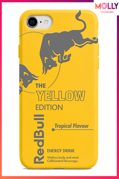 Molly iPhone SE 2020 İçin Sarı Redbull The Yellow Edition Desenli İçi Kadife ...