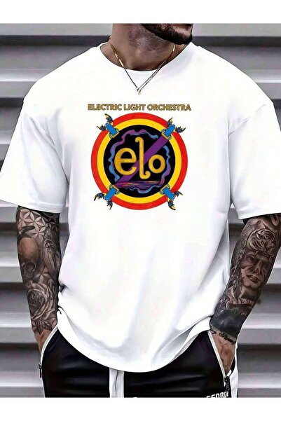 135 تي شيرت بشعار فرقة ELO Electric Light Orchestra الأيقونية هدية عائلية - م...