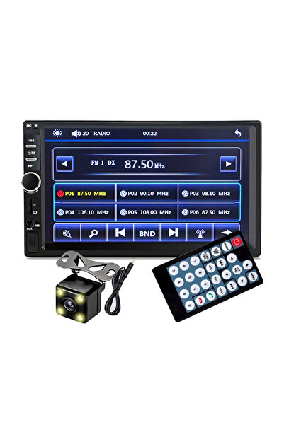 OEM Player video auto 2DIN, + Cameră marșarier inclusă, Ecran tactil de 7 inc...