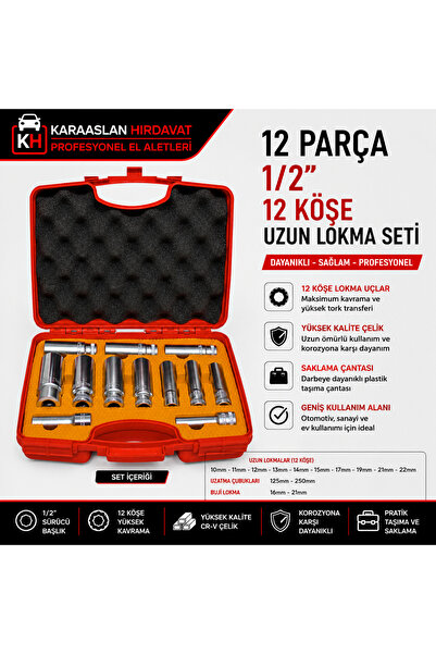 Rico 12 Parça 1/2 12 Köşe Uzun Lokma Seti