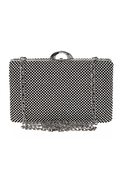 VERDE Γυναικεία τσάντα clutch 01-1648 μαύρο