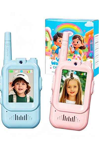 ABAJ Kids Video Walkie Talkie Toy (2-Pack) - 2.4G WiFi Rechargeable Handheld ...