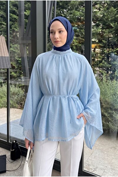 Feliz Modal Büzgülü Reglan Kol Gömlek