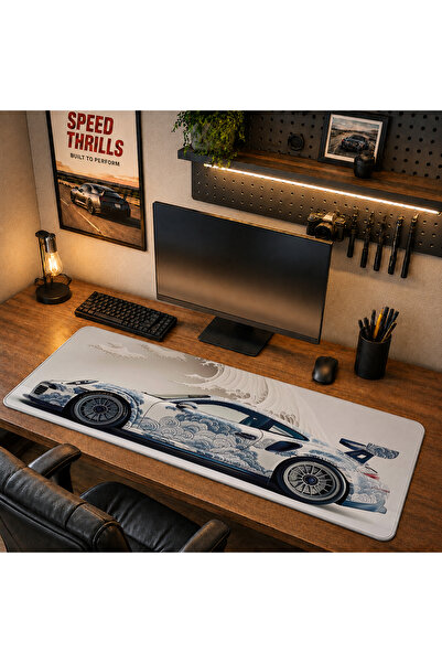 RUGRUMBA CLS1013 40x90cm Gaming Player XL Mousepad cu margini cusute, de dime...