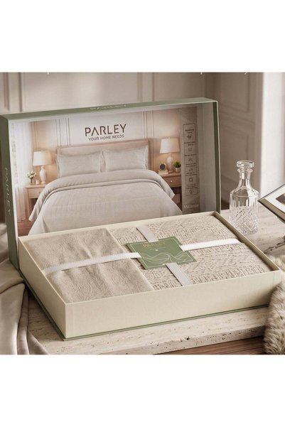 PARLEY طقم مفرش سرير صيفي من 3 قطع RELAX - 100% قطن مصري (جيزا 86 طويل التيلة)