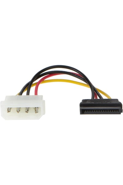 Navidata Sata Kasa Hdd Dişi Erkek 4 pin Power Molex Güç Kablosu 20 cm Sata Po...