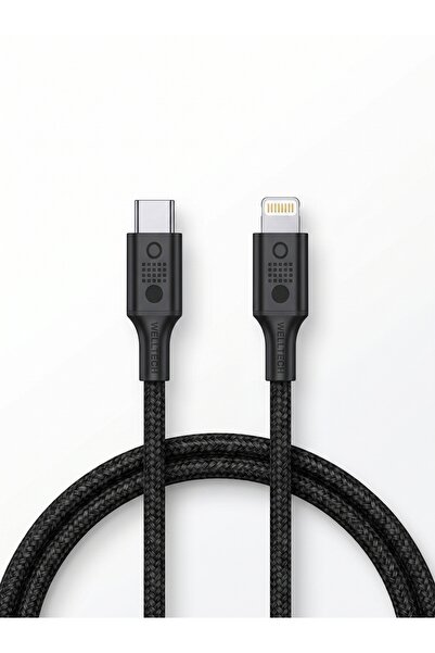 WELLTECHINTERNATIONAL WELLTECH TC133 USB-C to Lightning 60W Braided Fast Char...