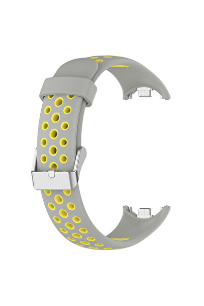Choice1 for mi band 10 9 8 Gray Yellow Silicone Strap for Xiaomi Mi Band 8 9 ...