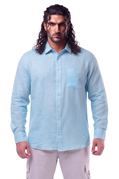 marufshop قميص صيفي للرجال مقاس كبير مناسب للرجال من 118 إلى 145، مصنوع من ال...