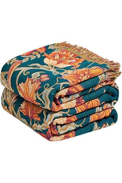 GENERAL MSGKV Boho Throw Blanket 100% Cotton Blankets for Bed Couch 60'x80', ...